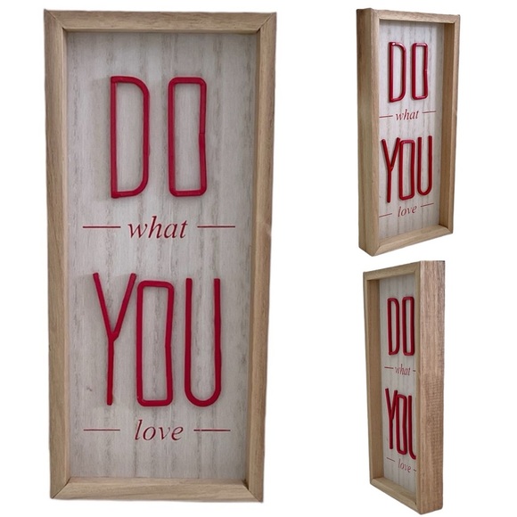 Other - Wooden Word Phrase Hanging Wall Art or Tabletop Home Decor “Do What You Love”
